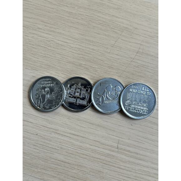 Disney D23 Expo 2024 Set Of 4 Medallions - NEW - One Size - Picture 2 of 3